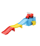 Garvee Montagne Russe Cavalcabili per Bambini 2–5 Anni con Scivolo, Pista da 2,4 m e Auto Ride-On per Gioco Interno ed Esterno