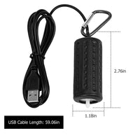 Pompa ad aria USB per acquario Garvee Mini, silenziosa, a risparmio energetico, durevole, in silicone, portatile, per acquari di piccole e medie dimensioni, per esterni, 7x3 cm
