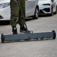 Scopa Magnetica GARVEE 91 cm Potente per Festa del Papà - Manico Telescopico Ideale per Cantieri e Officine, Nero