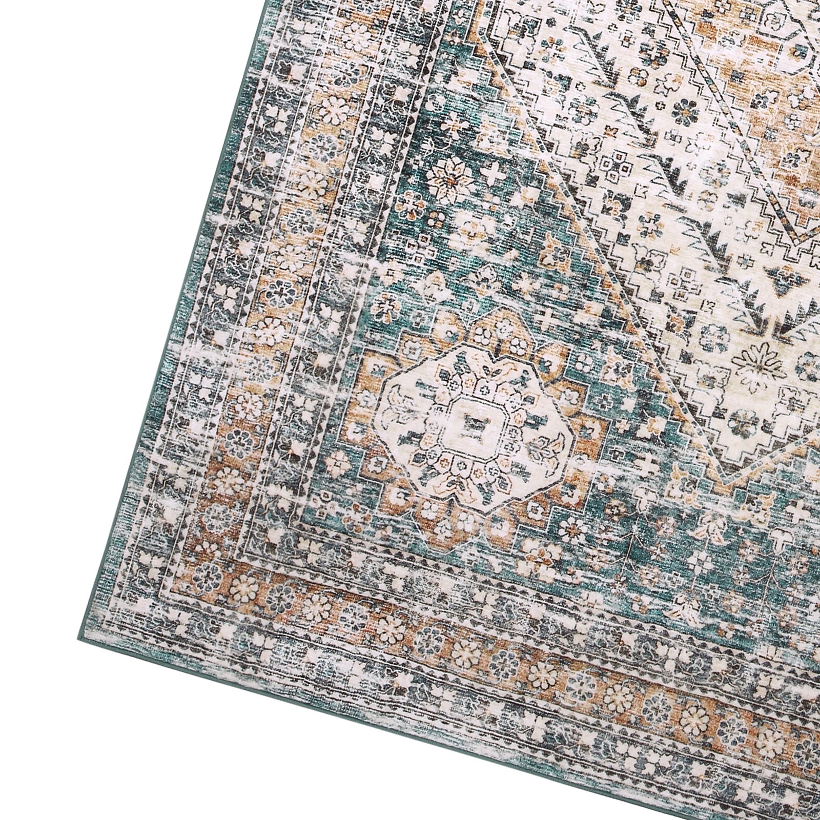 Tappeto lavabile Garvee 80 x 150 cm in lana sintetica antiscivolo a pelo corto per camera da letto, soggiorno, sala da pranzo