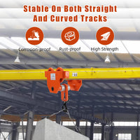 Carrello portacarichi Garvee da 2 tonnellate con doppia ruota, regolabile in acciaio da 3,5-8 pollici per edilizia e industria