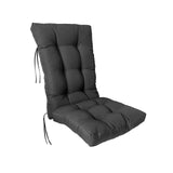 GARVEE Cuscino per Sedia a Dondolo Grigio con Schienale Alto, Imbottitura in Poliestere e Supporto Confortevole, Resistente per Interno ed Esterno