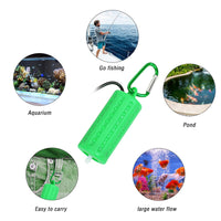 Garvee Mini Pompa ad Aria USB per Acquario Verde per Acquari di Piccole e Medie Dimensioni, Silenziosa, a Risparmio Energetico, Portatile, 7x3cm