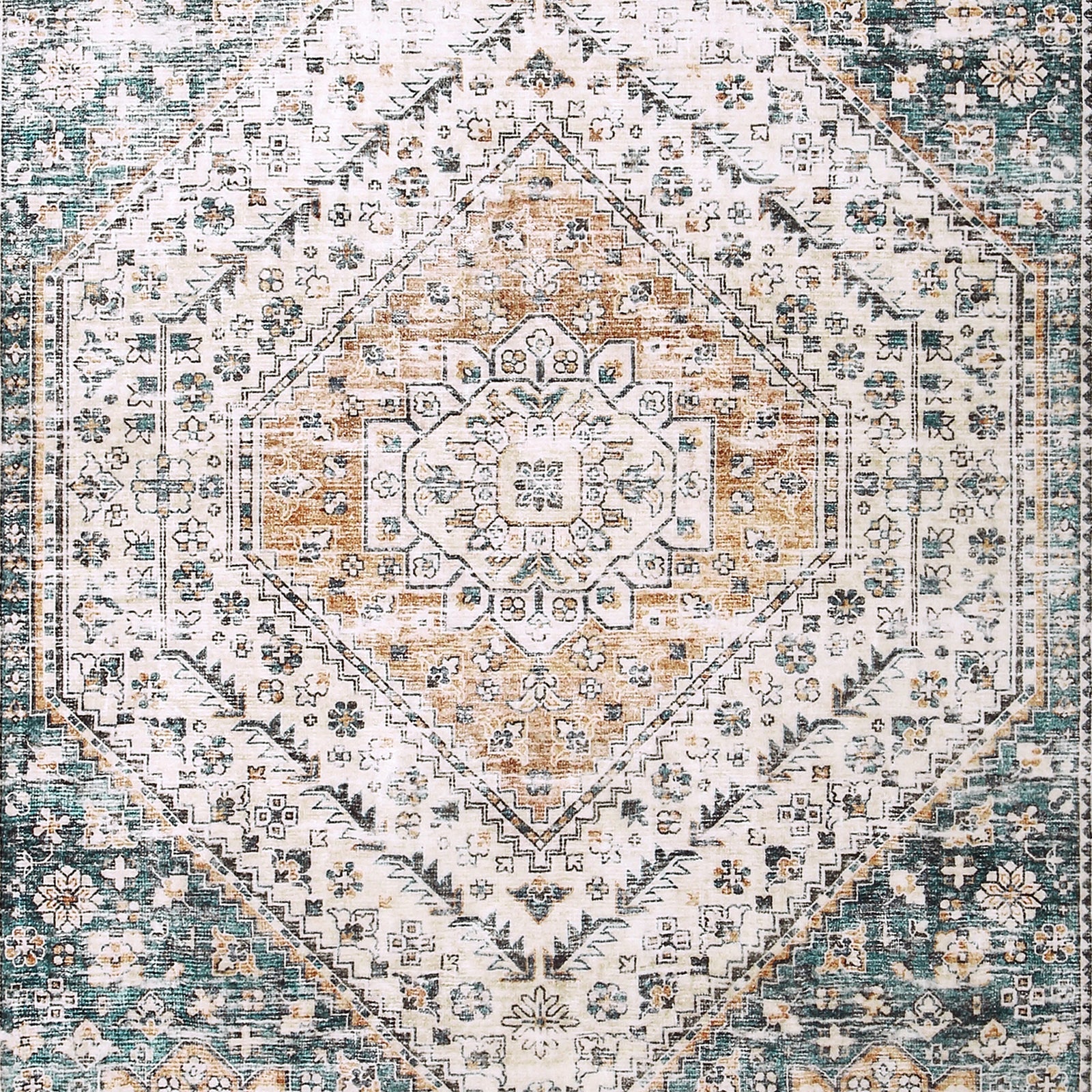 Tappeto lavabile Garvee 80 x 150 cm in lana sintetica antiscivolo a pelo corto per camera da letto, soggiorno, sala da pranzo