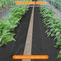 Tessuto per giardino Garvee Weed Barrier, resistente, 3 piedi x 300 piedi, nero, versatile per giardino e vialetto