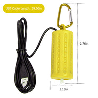 Garvee Pompa Aria Acquario USB Silenziosa Mini Areatore Economico in Plastica Giallo per Acquari Piccoli e Medi Casa e Ufficio