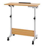 GARVEE Tavolino Porta PC Regolabile, in Altezza e Inclinazione, Piano Effetto Rovere Scuro e Struttura Compatta, per Laptop, Studio e Lavoro da Casa - Dark Oak