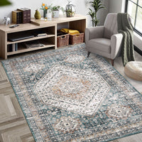 Tappeto lavabile Garvee 80 x 150 cm in lana sintetica antiscivolo a pelo corto per camera da letto, soggiorno, sala da pranzo