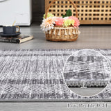 GARVEE Tappeto Runner 200 × 290 cm in 100% Poliestere Effetto Cashmere Grigio Cenere, Lavabile e Antiscivolo, per Ingresso, Corridoio e Cucina