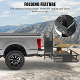 Cestino portaoggetti Garvee Hitch Mount 60"x20"x5.9" Borsa impermeabile pieghevole con telaio in acciaio Capacità 200 libbre Ricevitore da 2" per viaggi