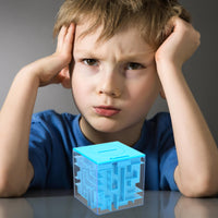 Salvadanaio in legno Garvee Money Maze Puzzle Box per bambini e adulti, regalo di compleanno e festa, pazienza e logica