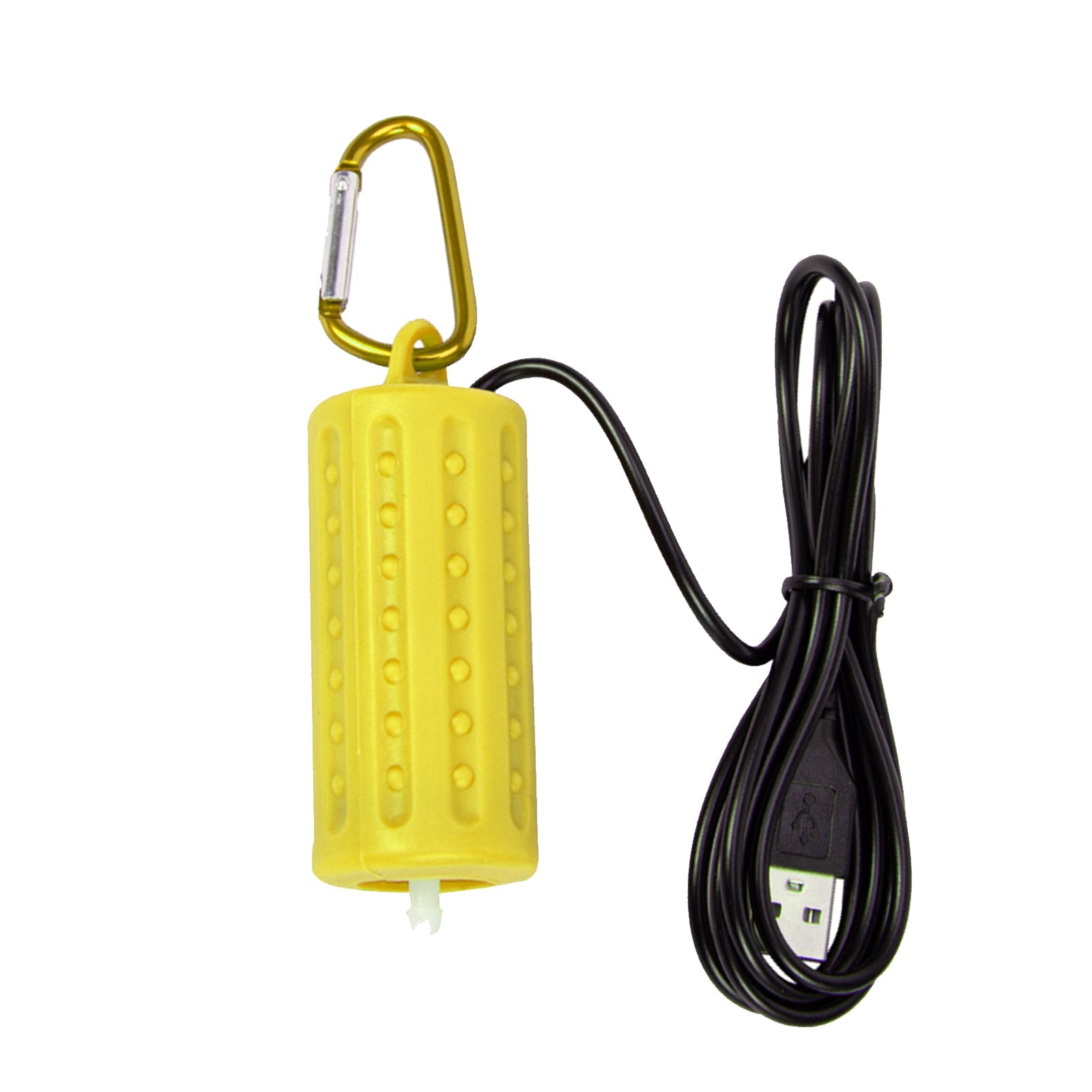 Garvee Pompa Aria Acquario USB Silenziosa Mini Areatore Economico in Plastica Giallo per Acquari Piccoli e Medi Casa e Ufficio