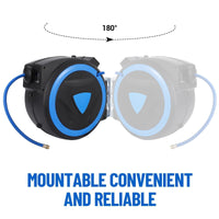 Il compressore per il compressore d'aria è Garvee da 3/8" x 80 piedi con meccanismo di bloccaggio automatico per officina e fai da te, flessibile, nero