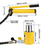 Garvee Vérin Idraulico 20T 5 cm Corsa Pompa Manuale CP-180 Metallo Robusto Compatto Sollevamento Industriale Costruzione Navale