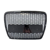 GARVEE Griglia Anteriore Stile RS6 a Nido d'Ape per Audi A6 C6 2005-2011, ABS Nero Lucido, Senza Logo, Ricambio Diretto dal Look Sportivo