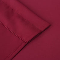 Tende natalizie corte Garvee per bagno, 2 pannelli, oscuranti, tasca per asta, vino rosso, 26x36 pollici, per cucina e finestre piccole