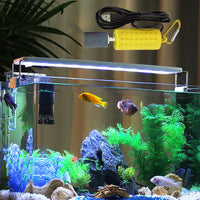 Garvee Pompa Aria Acquario USB Silenziosa Mini Areatore Economico in Plastica Giallo per Acquari Piccoli e Medi Casa e Ufficio