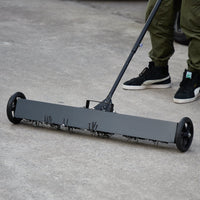 Scopa Magnetica GARVEE 91 cm Potente per Festa del Papà - Manico Telescopico Ideale per Cantieri e Officine, Nero