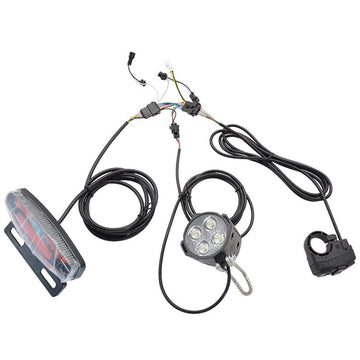 Set di illuminazione per bici elettrica Garvee – LED, impermeabile, ideale per gli spostamenti urbani, per illuminazione anteriore e posteriore
