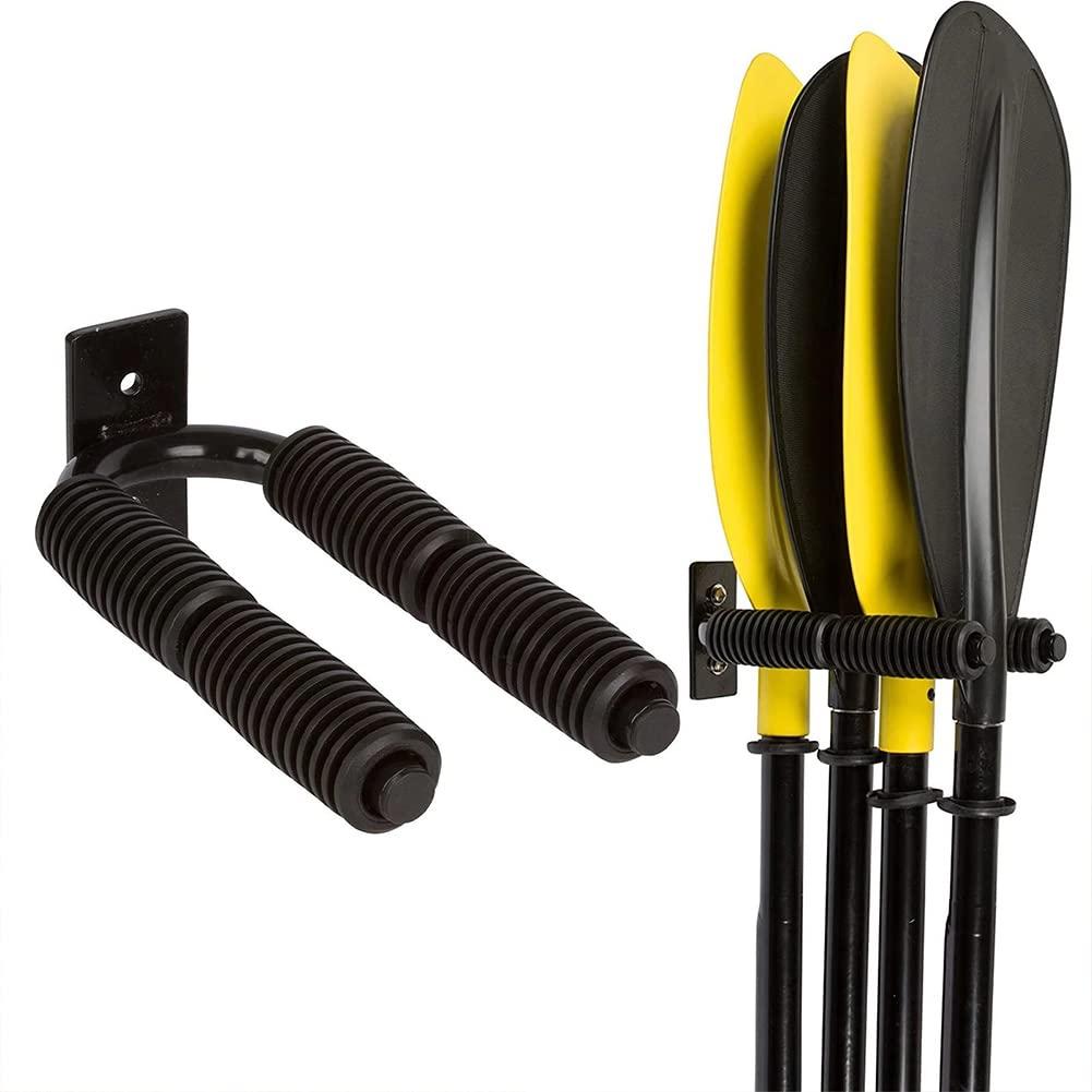 Supporto da parete per pagaia per kayak Garvee Sport in alluminio per canoa, SUP, garage, stabile, salvaspazio, facile da montare