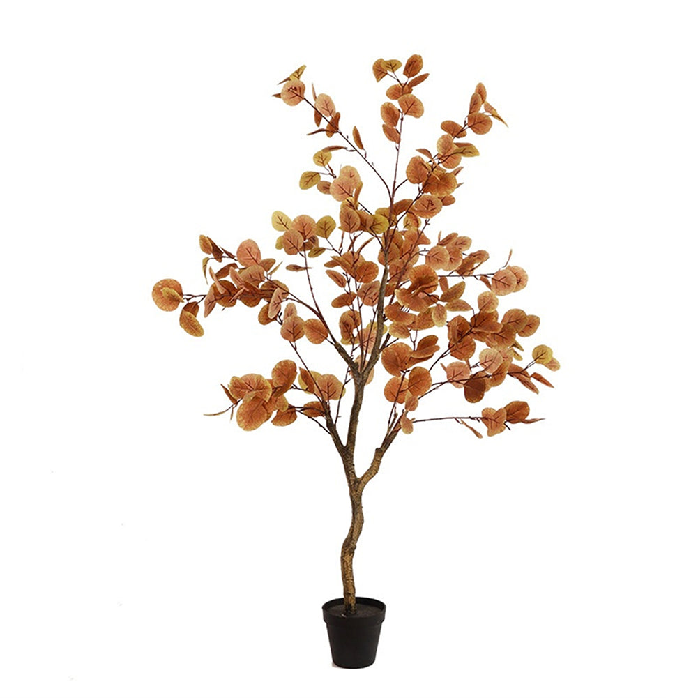 Albero di eucalipto artificiale Garvee da 4 piedi, decorazione autunnale, resistente e realistico, seta, flessibile, soggiorno e ufficio, verde