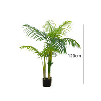 Garvee Palma artificialee 5 piedi tropicale realistica stabile in vaso di cemento per interni ed esterni soggiorno ufficio arredamento verde