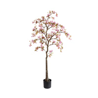 Albero di begonia artificiale Garvee da 140 cm, fiori di seta realistici, facile da curare, decorazione per interni, foglie realistiche, verde