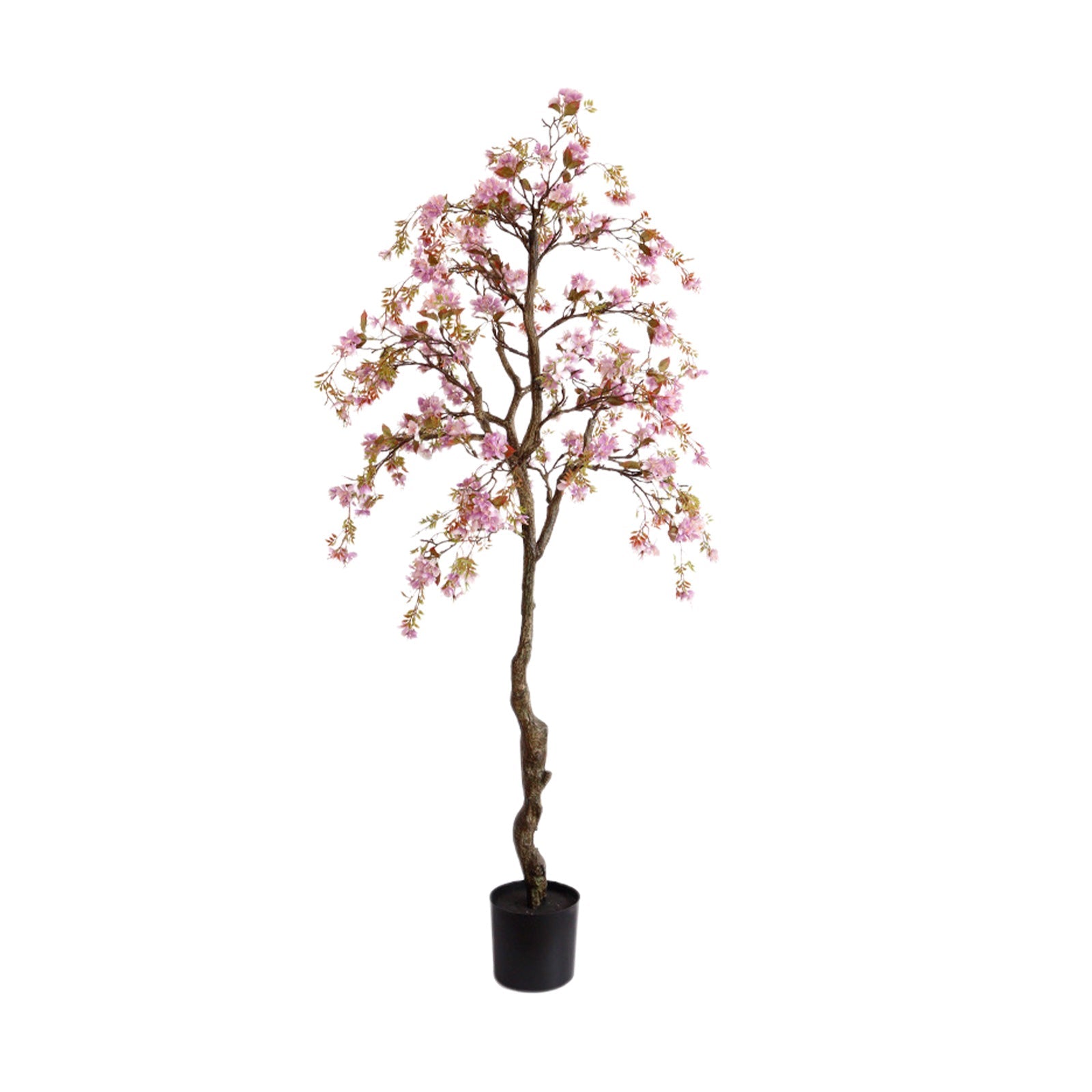 Albero di begonia artificiale Garvee da 160 cm, fiori realistici, di lunga durata, per decorazioni per la casa e l'ufficio, verde