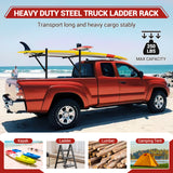 Portascale per Pickup Garvee Regolabile Larghezza 48-86 cm, Altezza 98-112 cm, Acciaio, Capacità 113 kg, Ideale per Kayak e Legname