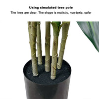 Garvee Pianta artificiale di legno di ferro brasiliano, 6 piedi, albero da giardino, 5 tronchi, flessibile e facile da curare, materiale PE, moderno per casa e ufficio, verde