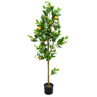 Albero di limone artificiale Garvee da 5 piedi, realistico, facile da curare, durevole, resistente ai raggi UV, compatto, per interni e verande.