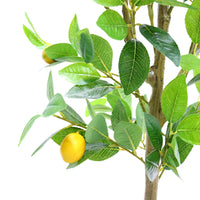 Albero di limone artificiale Garvee da 5 piedi, realistico, facile da curare, durevole, resistente ai raggi UV, compatto, per interni e verande.