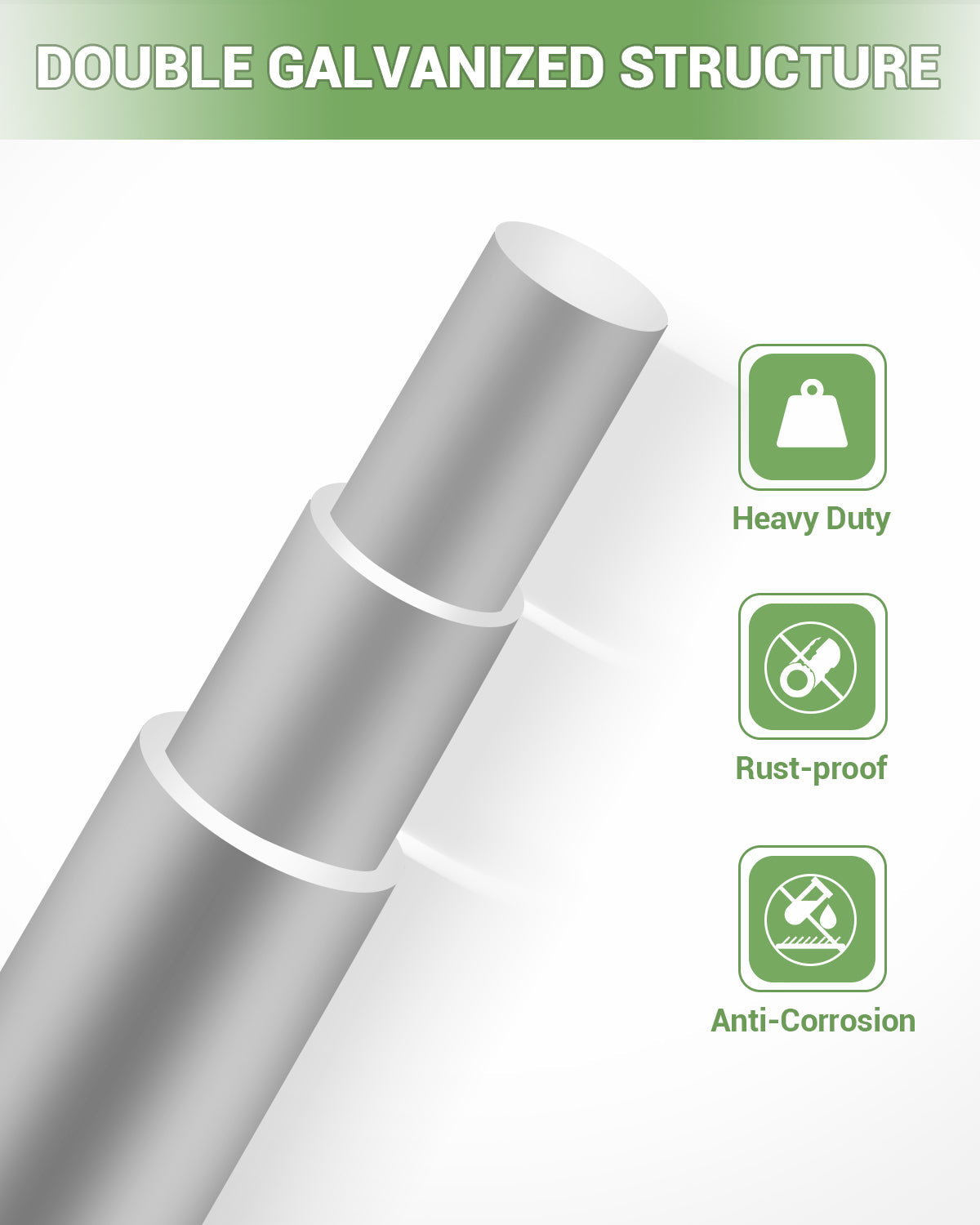 Recinzione per bovini Garvee 4FTx328FT 14GA in filo di acciaio zincato per bestiame e animali domestici, elevata resistenza alla corrosione, struttura stabile, rete metallica zincata