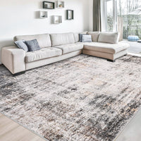 Tappeto astratto GARVEE 240x340cm grigio, antiscivolo, resistente e facile da pulire, morbido tappeto per soggiorno, camera da letto, sala da pranzo