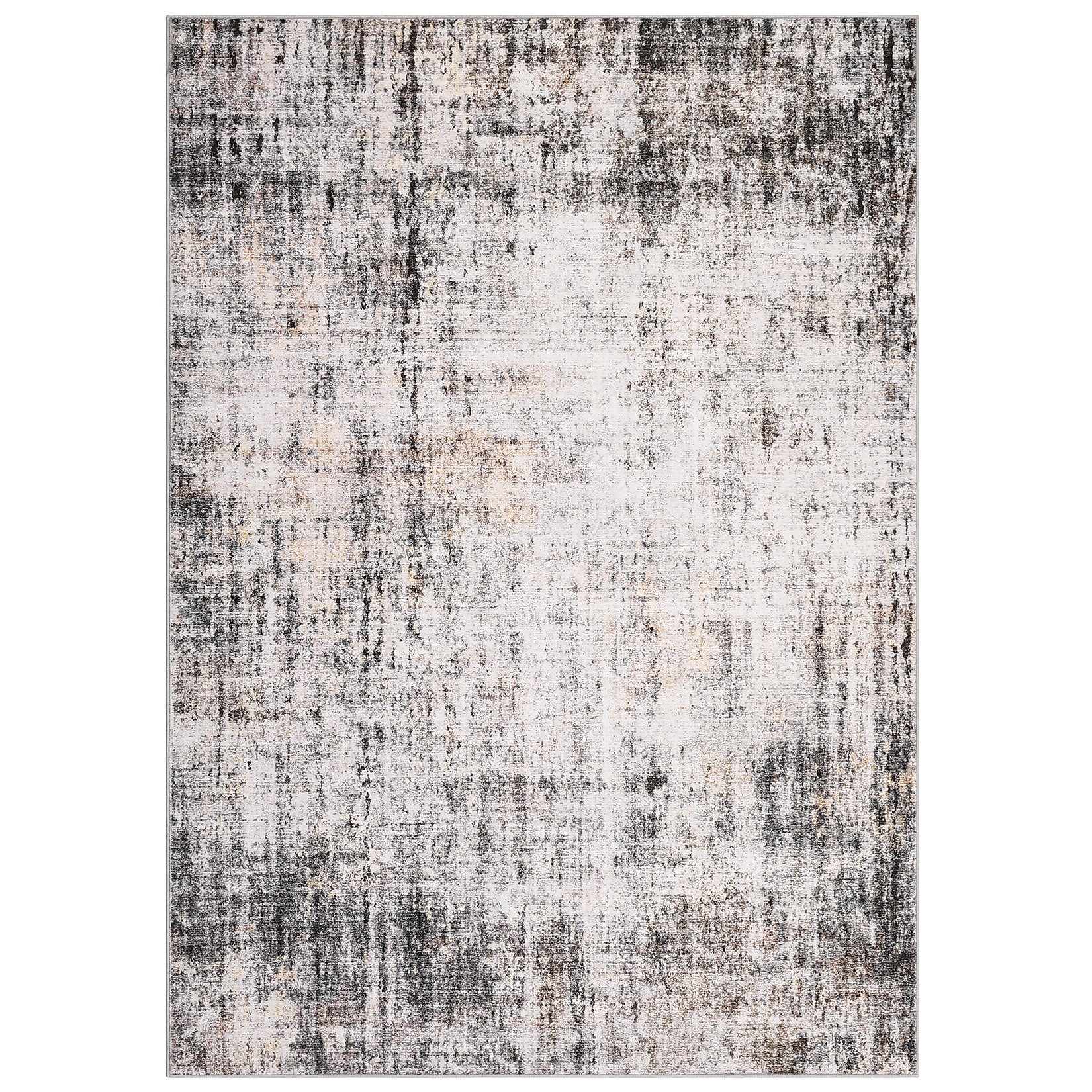 Tappeto astratto GARVEE 240x340cm grigio, antiscivolo, resistente e facile da pulire, morbido tappeto per soggiorno, camera da letto, sala da pranzo