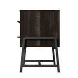 Comodino Garvée con 2 cassetti, tavolino moderno, legno chiaro, viola in metallo, camera da letto e soggiorno, robusto, spazio per archiviazione - 