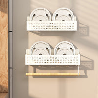 Porta spezie magnetico Garvee, set da 4, con potente magnete per frigorifero e cucina, acciaio inossidabile al carbonio, con portarotolo di carta, nero