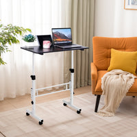 Scrivania mobile Garvee, regolabile in altezza, con ruote, ergonomica, in metallo, per ufficio domestico, portatile, montaggio rapido