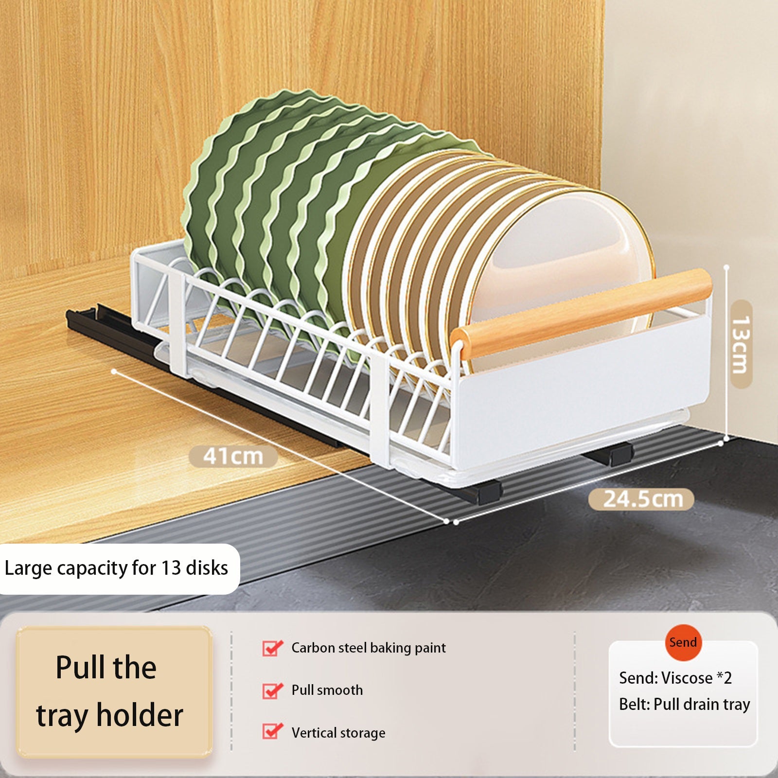 Guida ammortizzante in metallo per cassetto estensibile da cucina Garvee per cucina e bagno in acciaio al carbonio, silenziosa e versatile