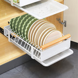 Inserto per cassetto estensibile per mobili da cucina Garvee, in metallo con meccanismo di chiusura ammortizzata silenzioso per cucina e bagno, versatile, nero - Come mostrato