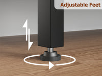 Mensola Angolare Garvee a forma di L industriale con struttura in metallo a 5 ripiani per soggiorno e camera da letto, 68.5x30.7x30.7 pollici, nero