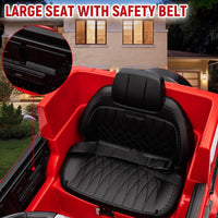 Garvee G63 AMG Auto elettrica 12V per bambini - Rossa con musica a LED e funzione fuoristrada per uso interno ed esterno