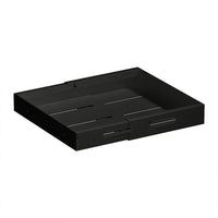 Organizzatore scorrevole per mobili da cucina Garvee, acciaio al carbonio, estensibile, silenzioso, per cucina e ufficio, regolabile, salvaspazio, 13,38-19,68 pollici, colore metallizzato