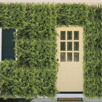 Pannelli di bosso artificiale Garvee, set da 16, 20x20 pollici, verde, resistente ai raggi UV, flessibile, polietilene, per interni ed esterni