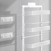 Organizzatore da porta a 6 ripiani Garvee, in metallo, altezza regolabile, capacità di carico 80 libbre, per cucina e ripostiglio, montaggio a parete e su porta, nero