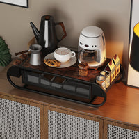 Garvee Coffee Station Organizer Porta cialde caffè Multifunzionale Antipolvere Robusto Per cucina e ufficio Design compatto