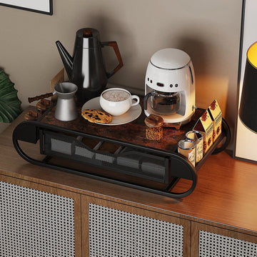 Garvee Coffee Station Organizer Porta cialde caffè Multifunzionale Antipolvere Robusto Per cucina e ufficio Design compatto