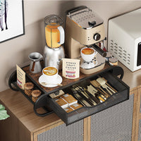 Garvee Coffee Station Organizer Porta cialde caffè Multifunzionale Antipolvere Robusto Per cucina e ufficio Design compatto
