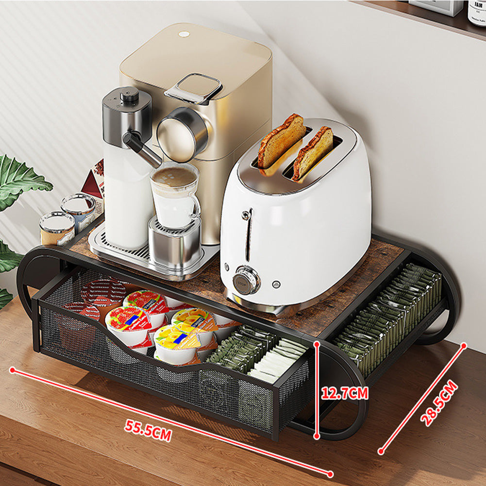 Garvee Coffee Station Organizer Porta cialde caffè Multifunzionale Antipolvere Robusto Per cucina e ufficio Design compatto