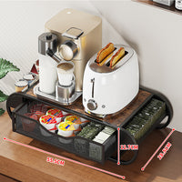 Garvee Coffee Station Organizer Porta cialde caffè Multifunzionale Antipolvere Robusto Per cucina e ufficio Design compatto